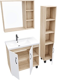 Grossman Зеркальный шкаф Флай 80 дуб сонома – фотография-2